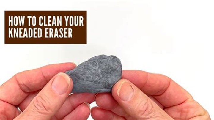 How do you clean a kneaded eraser?