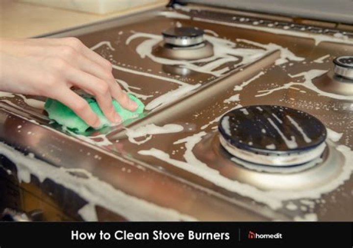 How do you clean stove burners with dryer sheets?