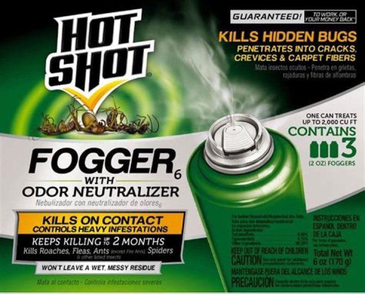 How do you clean up after a hot shot fogger?