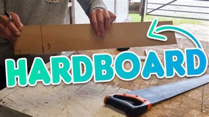 How do you cut a hardboard with a Stanley knife?