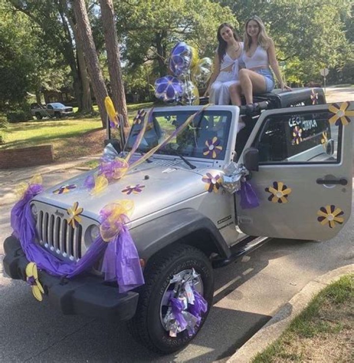 How do you decorate your car for parades?