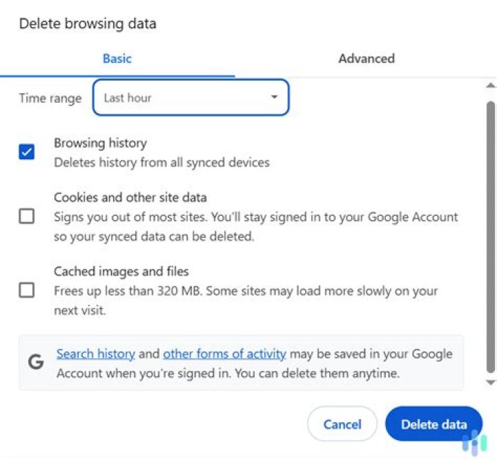 How do you delete Internet search history on PS3?