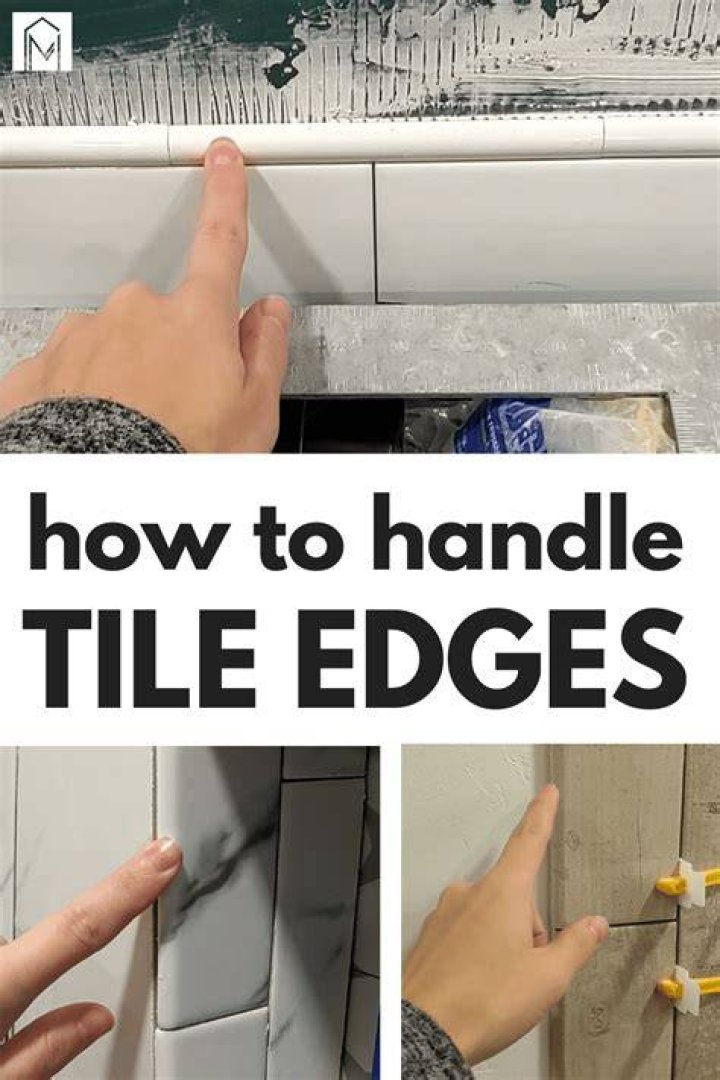How do you finish tile edges on a backsplash?