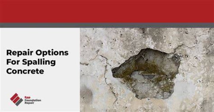 How do you fix a spalling concrete column?