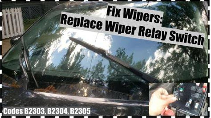 How do you fix a windshield wiper relay?