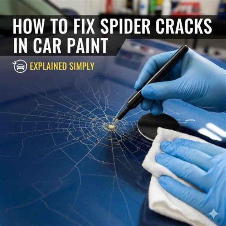 How do you fix spider web cracks in cars?