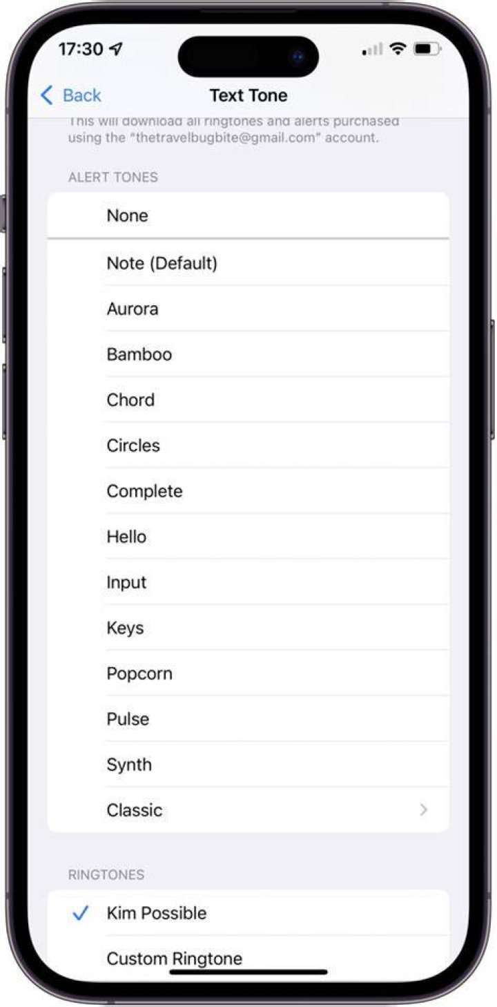 How do you get Kim Possible text tones for Iphone?