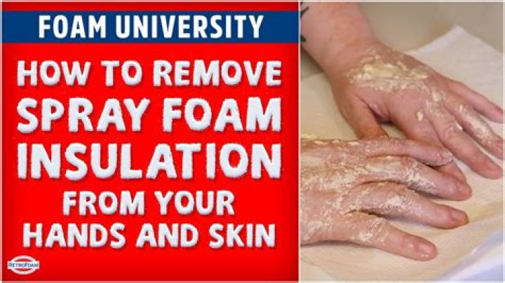 How do you get waterfall foam off your hands?