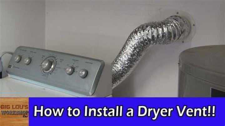 How do you install a dryer vent on a block wall?