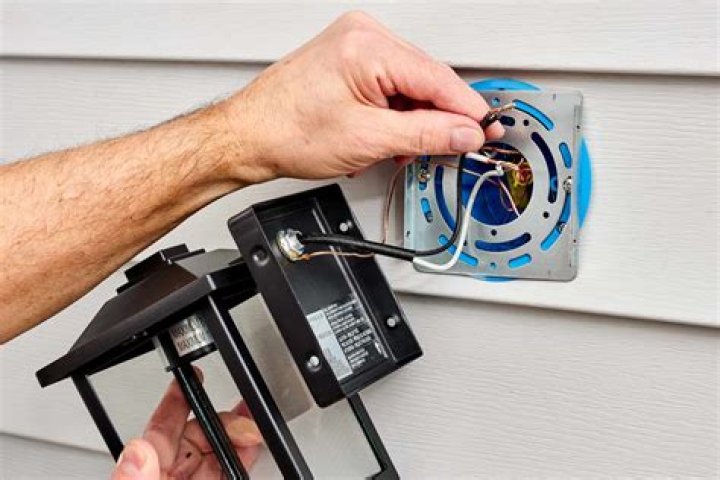 How do you install outdoor lights at Costco?