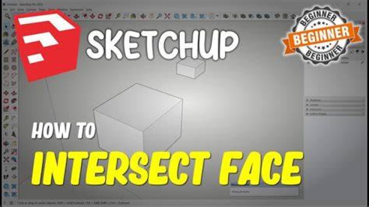 How do you intersect faces in SketchUp?