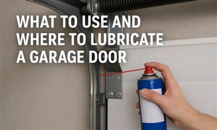 How do you lubricate a garage door chain?