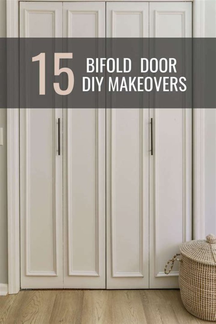 How do you make a bifold door into a room divider?