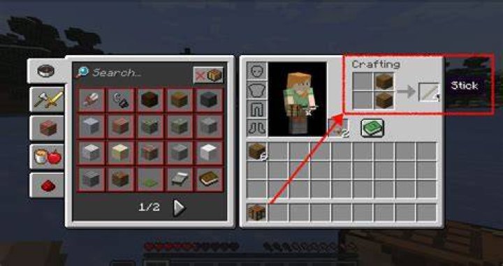 How do you make a chicken stick in Minecraft?