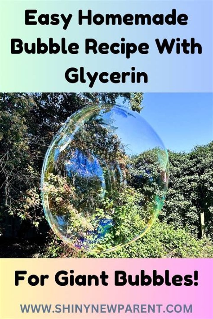 How do you make big bubbles with glycerin?