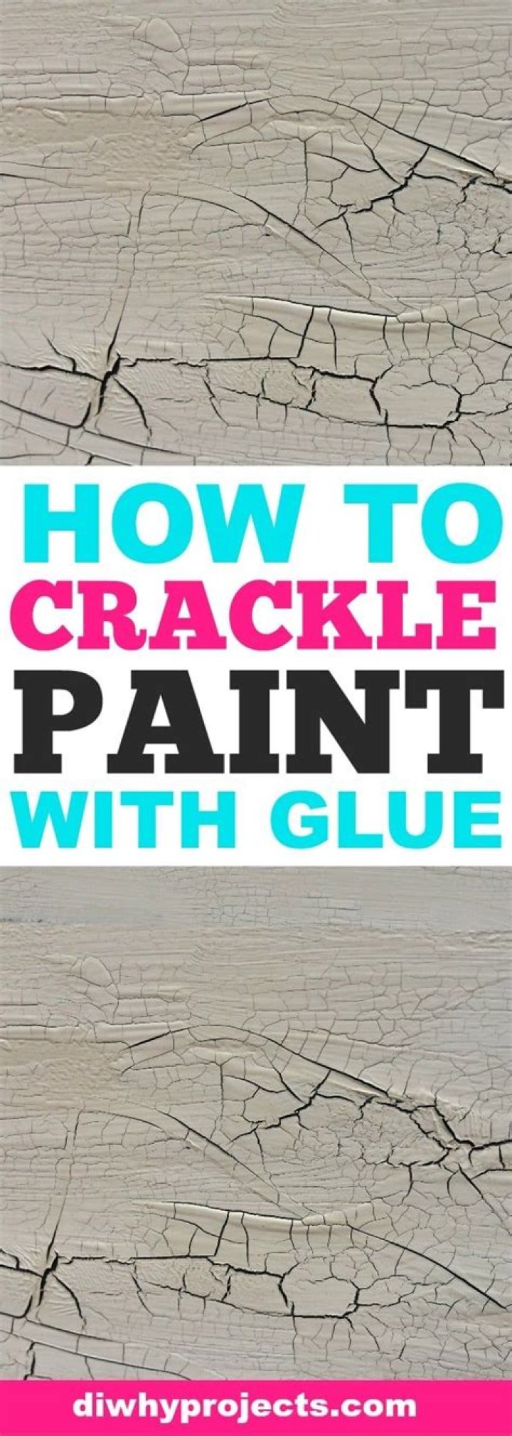 How do you make latex paint crackle?