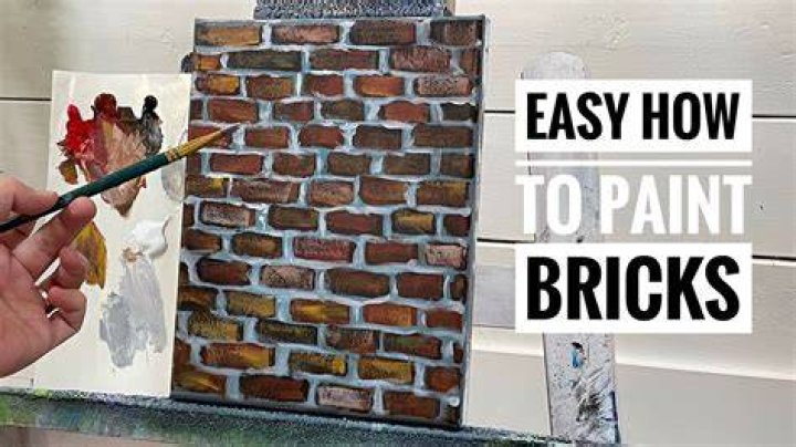 How do you paint brick grout lines?