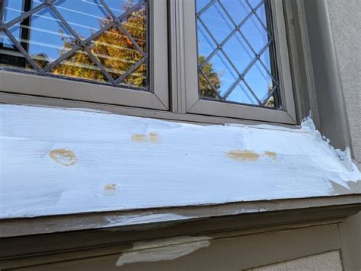 How do you paint exterior window frames?
