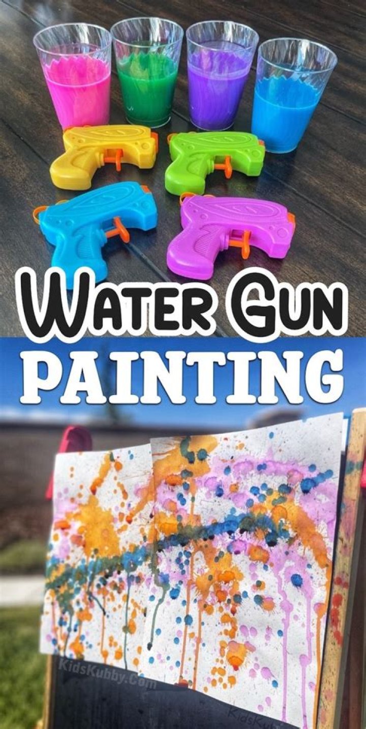 How do you paint water guns?