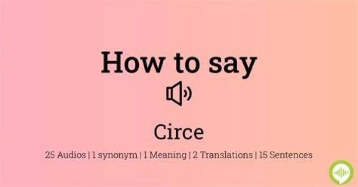 How do you pronounce Circe in Greek?