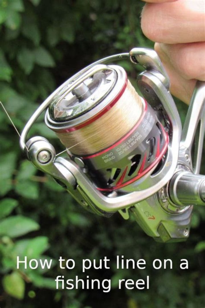 How do you put fishing line on a closed face reel?