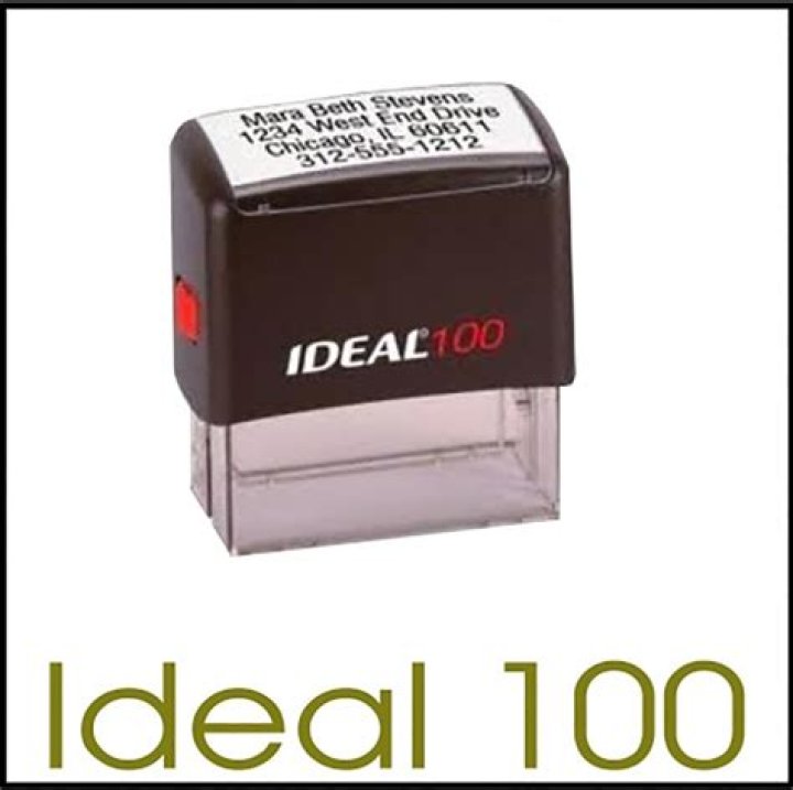 How do you’re ink an ideal 100 stamp?