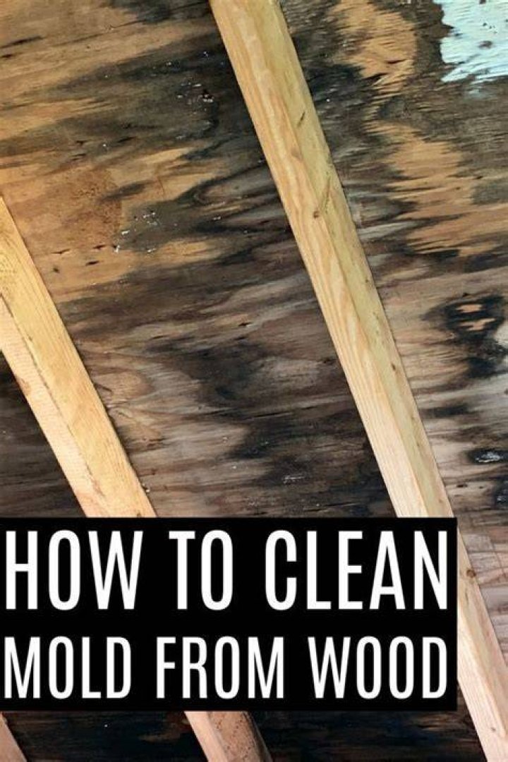 How do you remove mold from a wooden rolling pin?