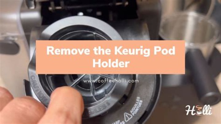 How do you remove the K cup holder on a Keurig Mini?