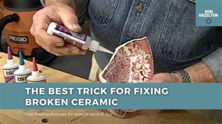 How do you repair broken ceramic?