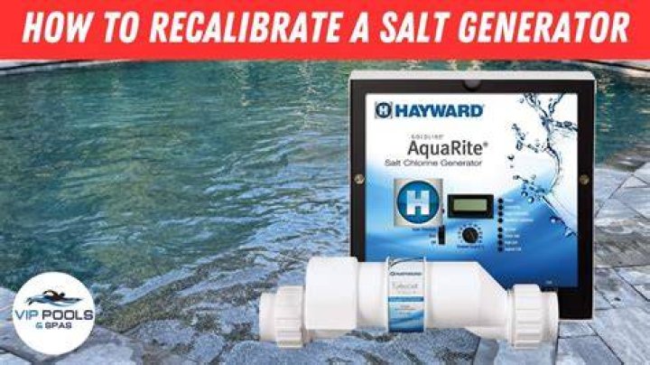 How do you reset a Hayward Aqua Rite salt generator?