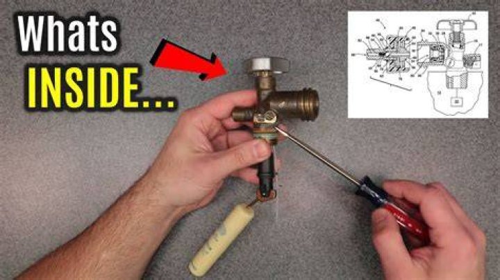 How do you reset the OPD valve on a propane tank?