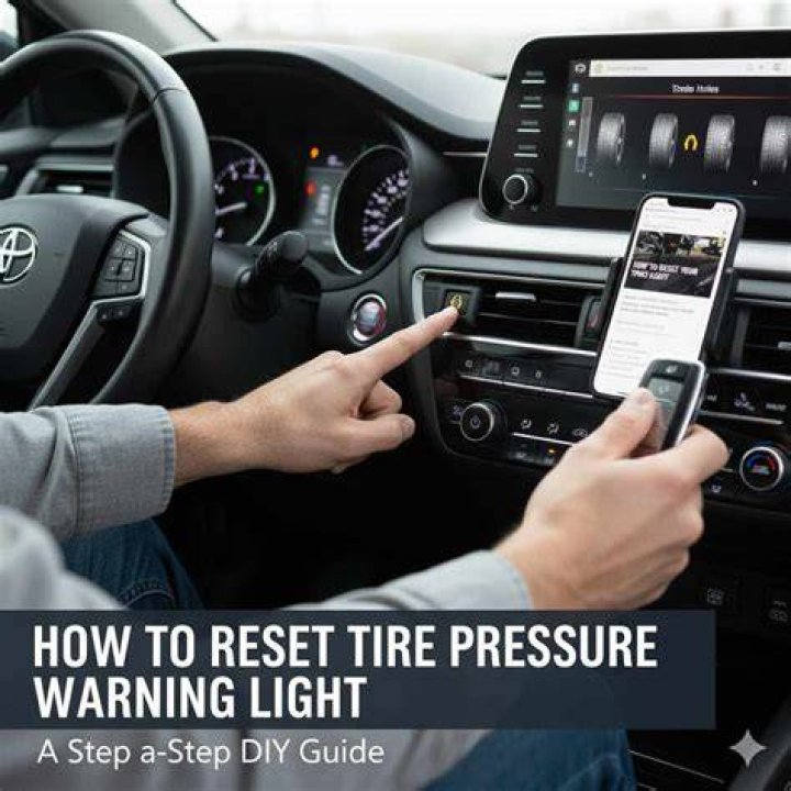 How do you reset the tire pressure light on a Hyundai Santa Fe?