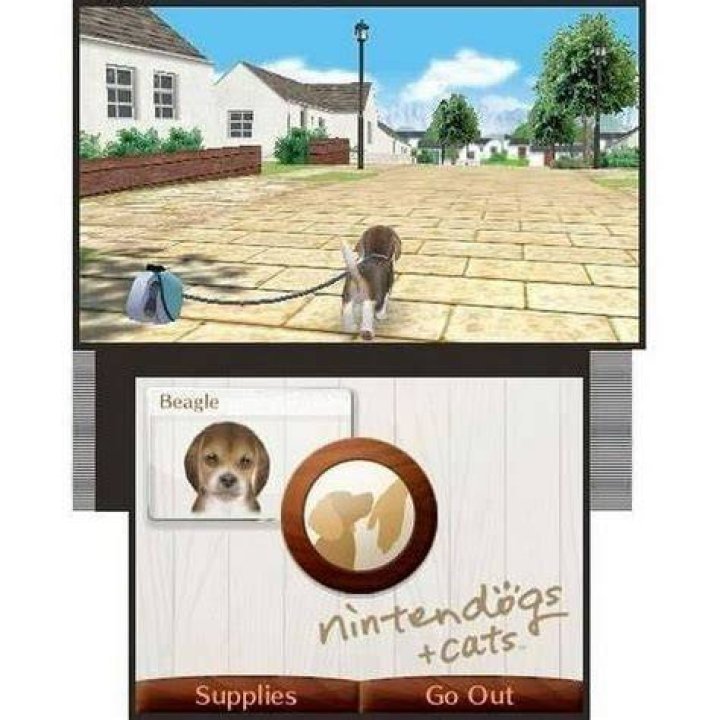 How do you restart your Nintendogs and Cats game?