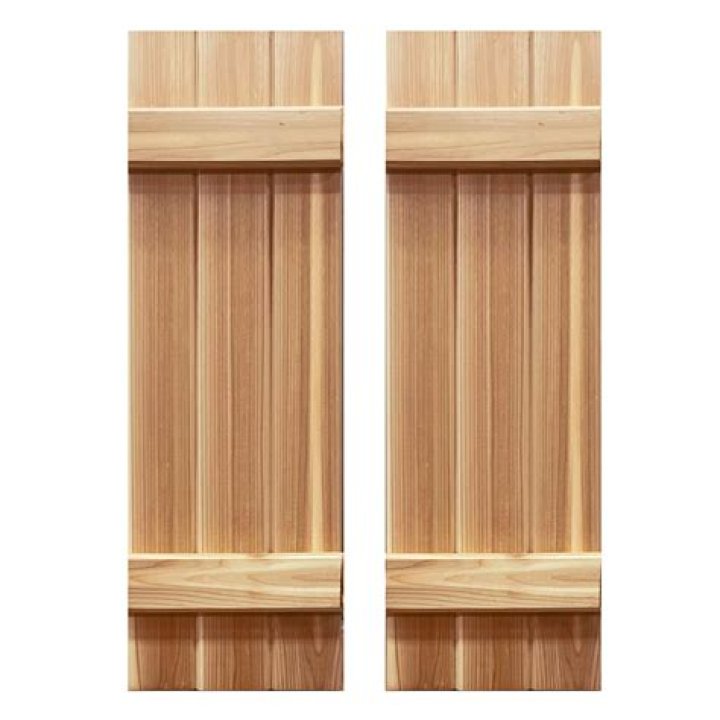 How do you seal wood shutters?