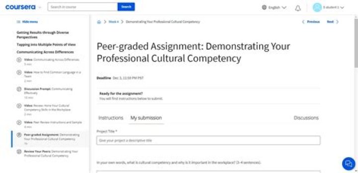 How do you solve a peer graded assignment on Coursera?