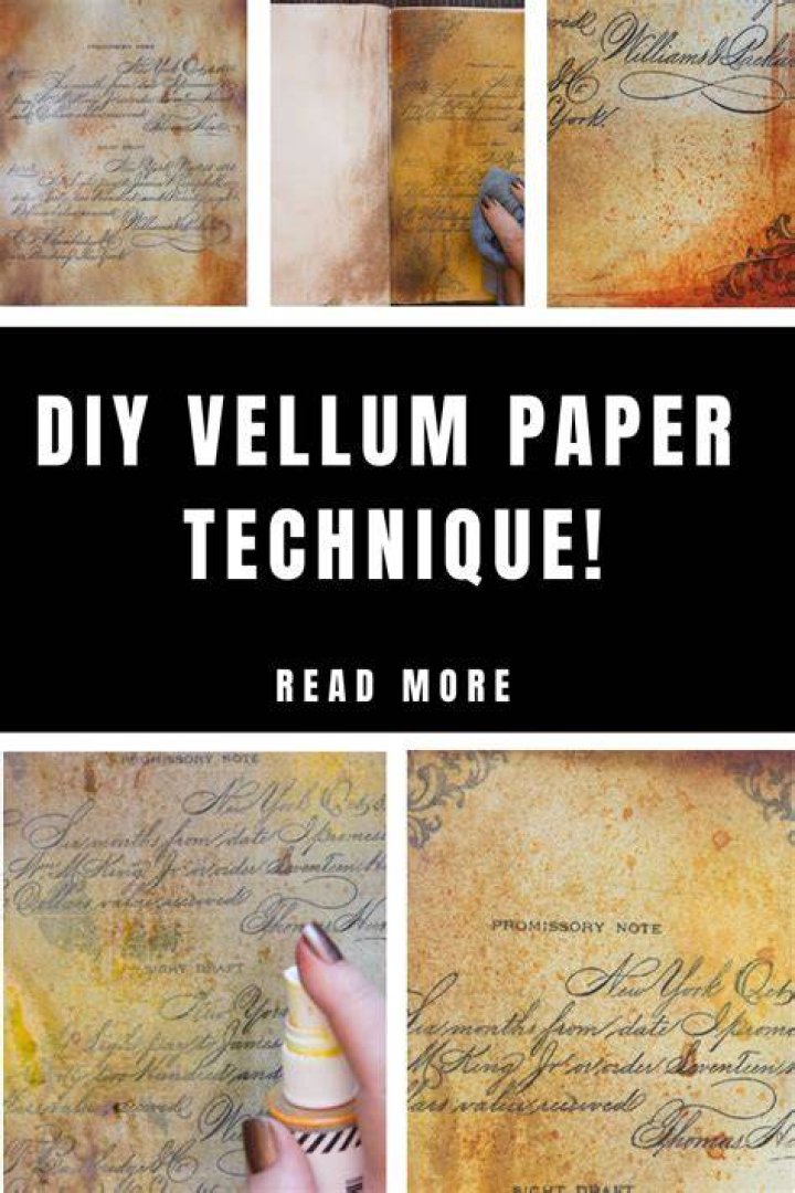 How do you use vellum paper?