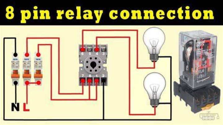 How does a 8 pin relay work?