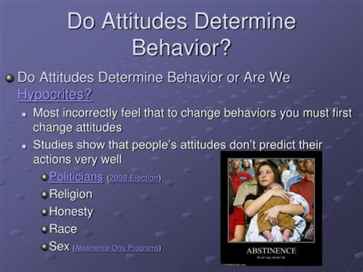 How does attitude affect behavior?