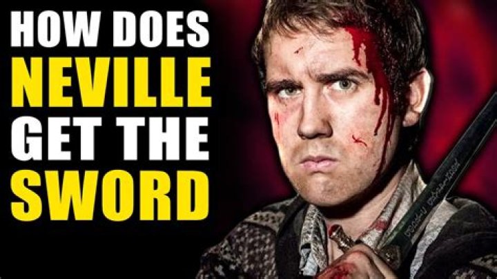 How does Neville Longbottom get the sword?