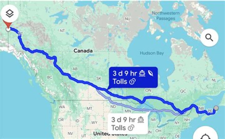 How far is Canada from Indiana by car?
