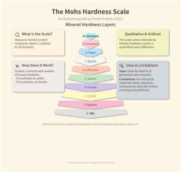 How hard is tourmaline on the Mohs scale?