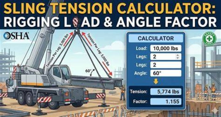 How is sling load calculated?