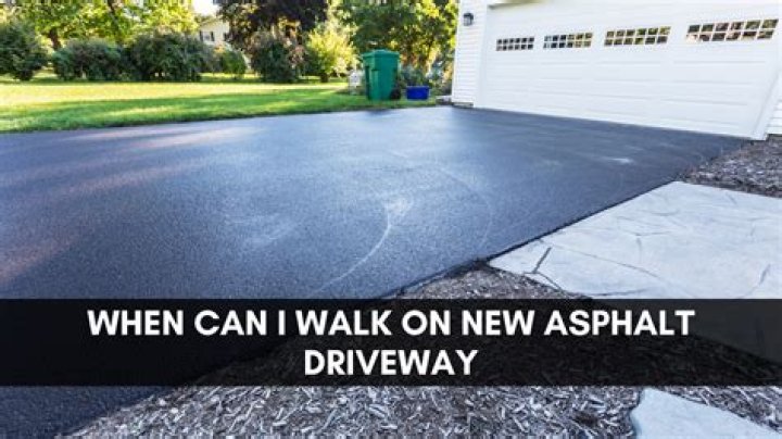 How long before I can park on my new driveway?