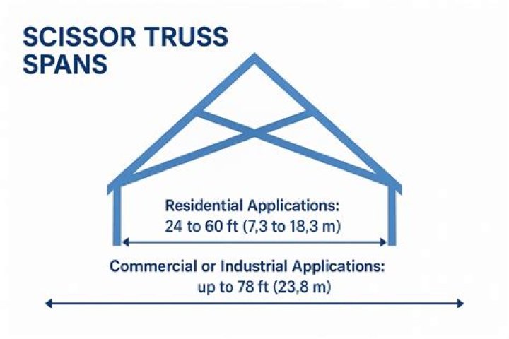How long can a roof truss span?