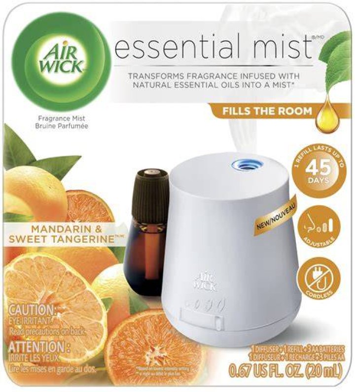 How long does airwick essential Mist last?