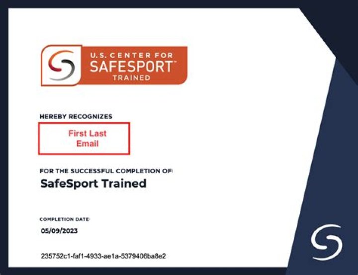 How long does SafeSport certification last?