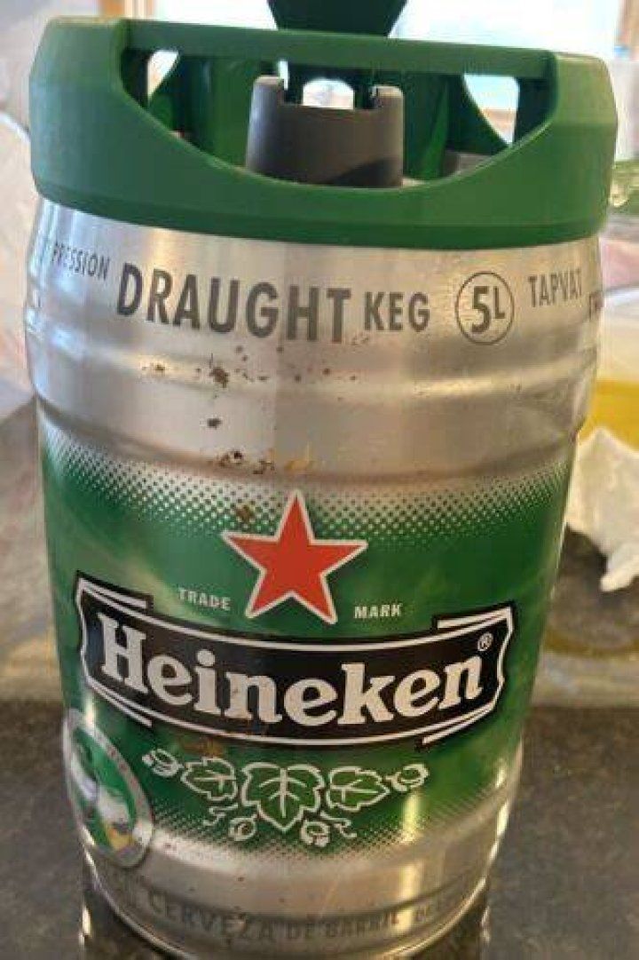 How many beers are in a Heineken Draught keg?