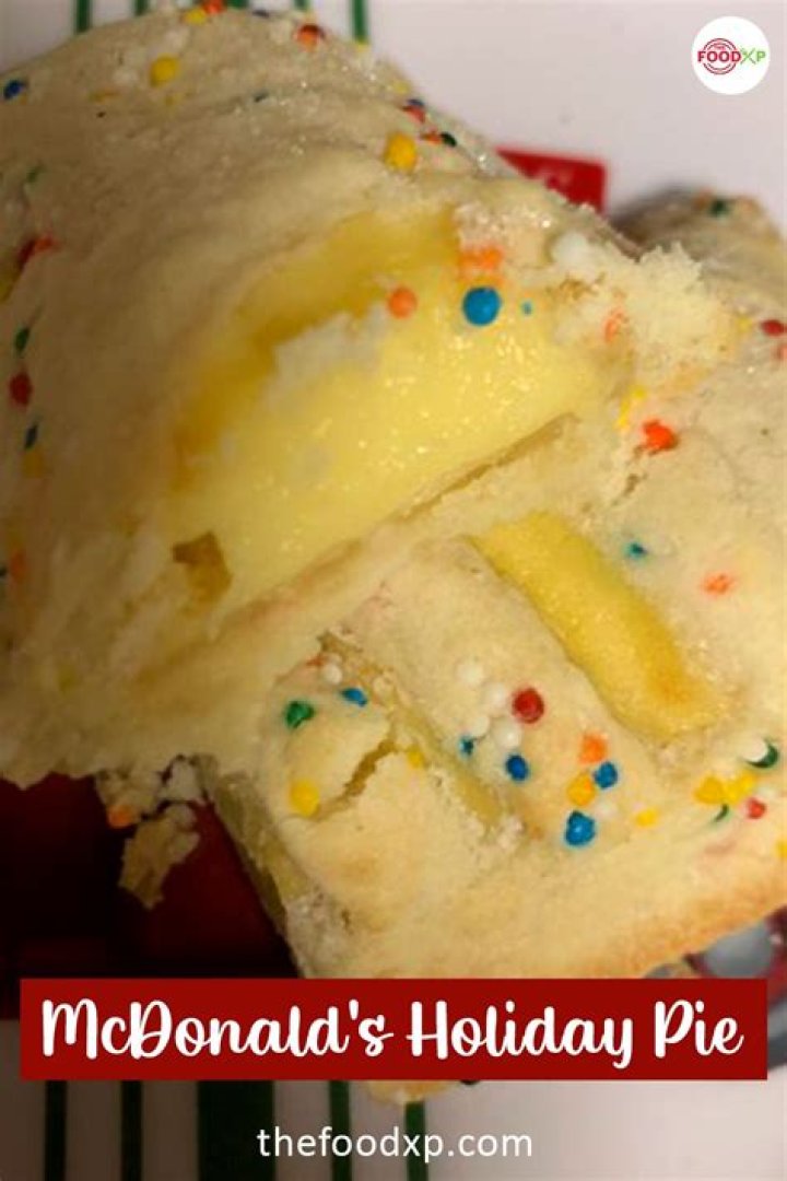 How many calories are in McDonald’s holiday pie?