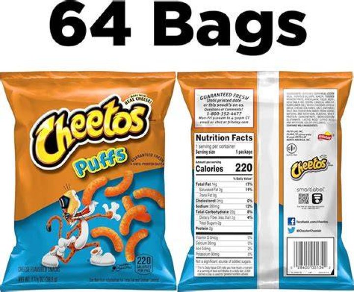 How many Cheeto Puffs are in a bag?