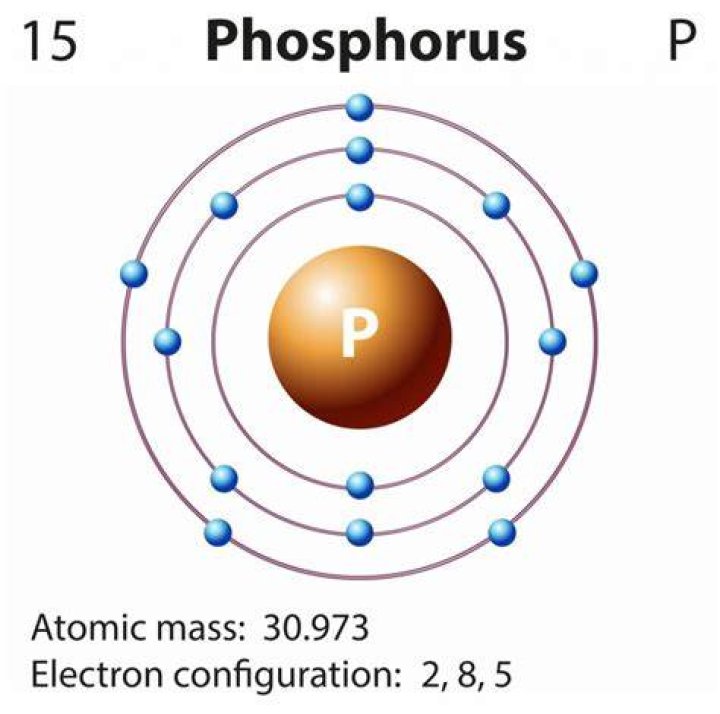 How many electrons does phosphorus 31 have?